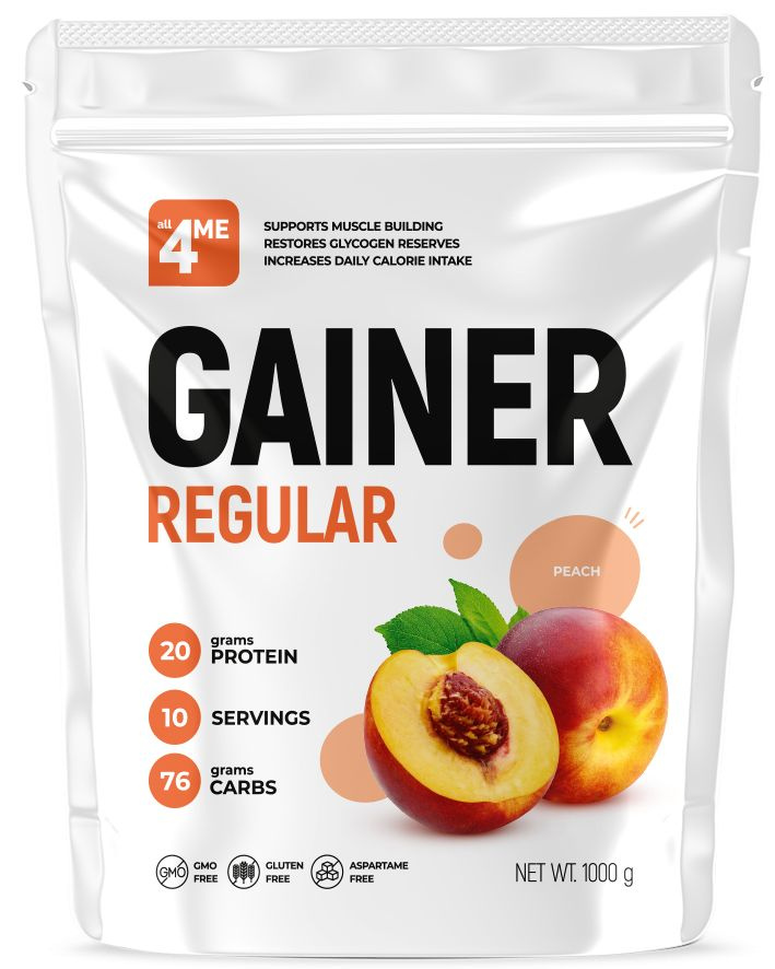 ALL4ME Gainer REGULAR (1000г) Персик #1