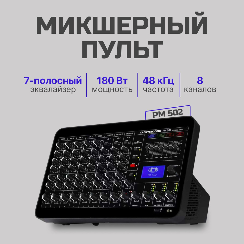 Активный микшерный пульт Dynacord PM 502 #1