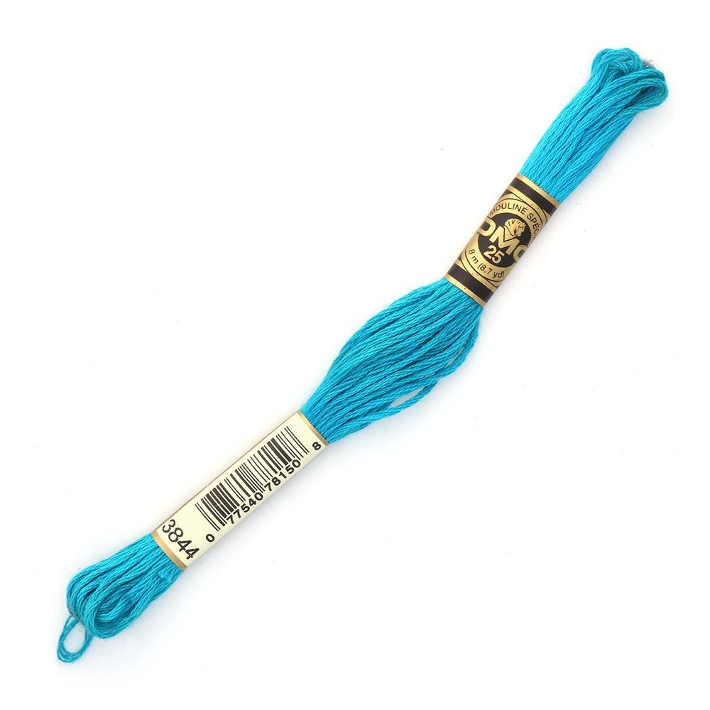 Мулине ДМС нитки для вышивания DMC, 8 м, 1 шт, цвет 3844 #1