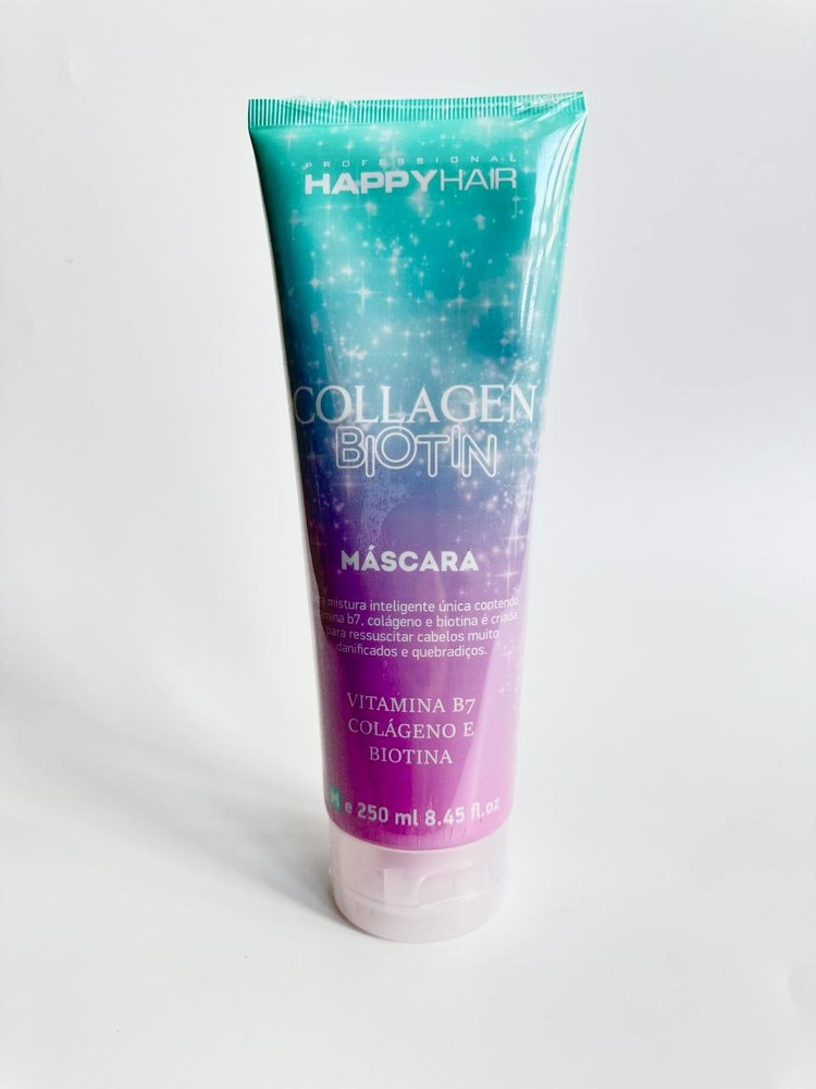 Маска Happy Hair Collagen & Biotin без сульфатов 250 мл для восстановления сильно поврежденных волос #1