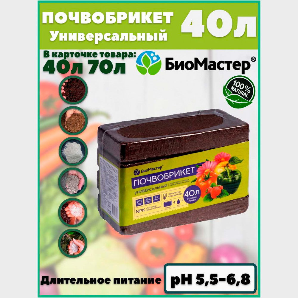 БиоМастер Грунт,40л #1