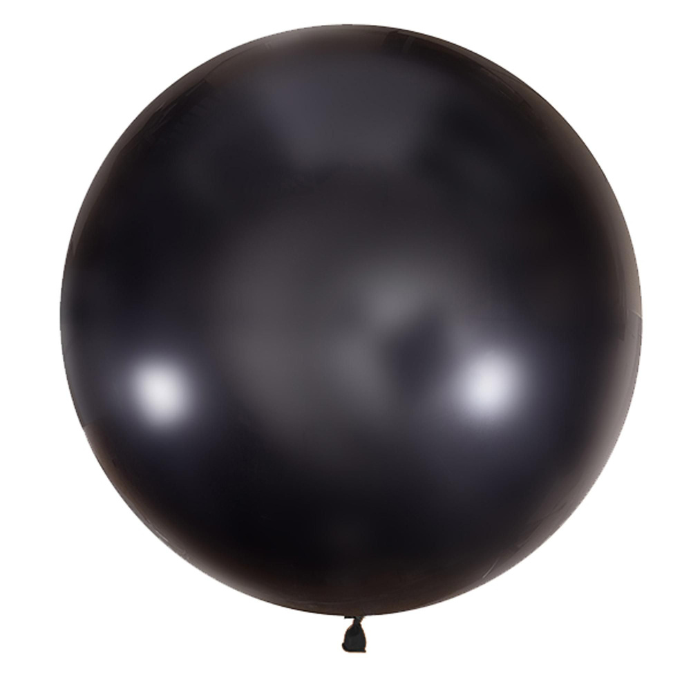 Воздушный шар 24"/61см Декоратор BLACK 048 1шт #1
