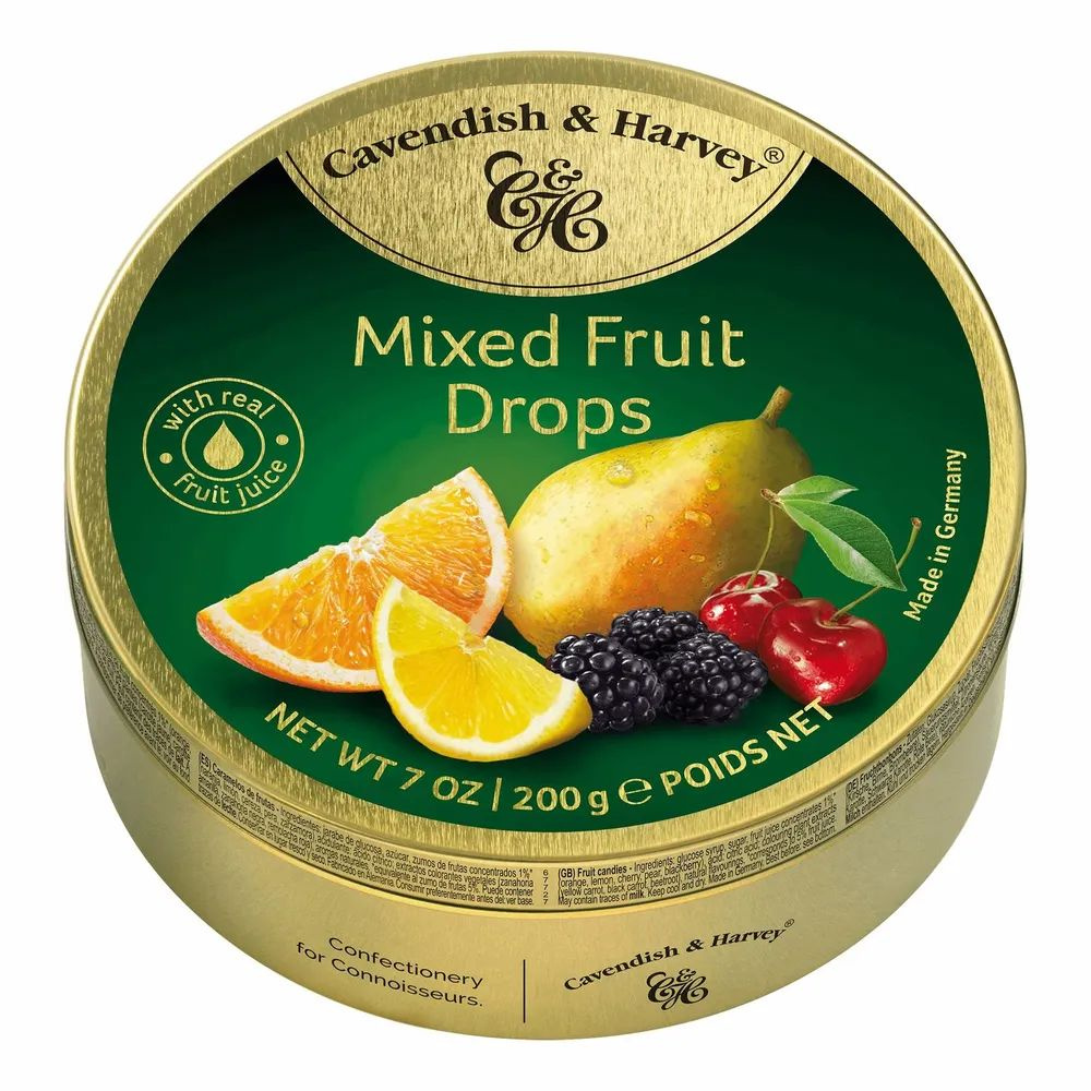 Леденцы Cavendish & Harvey Mixed Fruit Drops 200 г #1