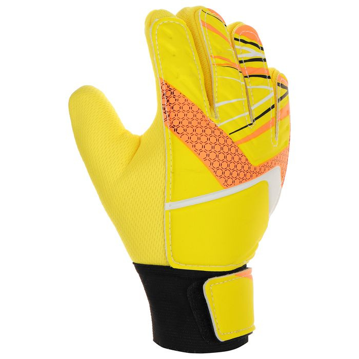 Перчатки вратарские, размер 7, цвет жёлтый #1