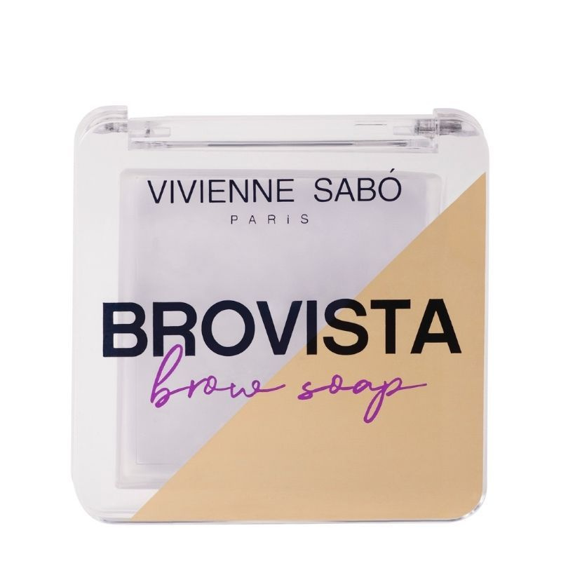 Vivienne Sabo Фиксатор для бровей Brovista brow soap, эффект ламинирования бровей, прозрачно-белесый, #1