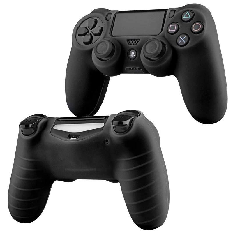 Чехол силиконовый для геймпада Sony PlayStation 4 DualShock PS4 черный.  #1