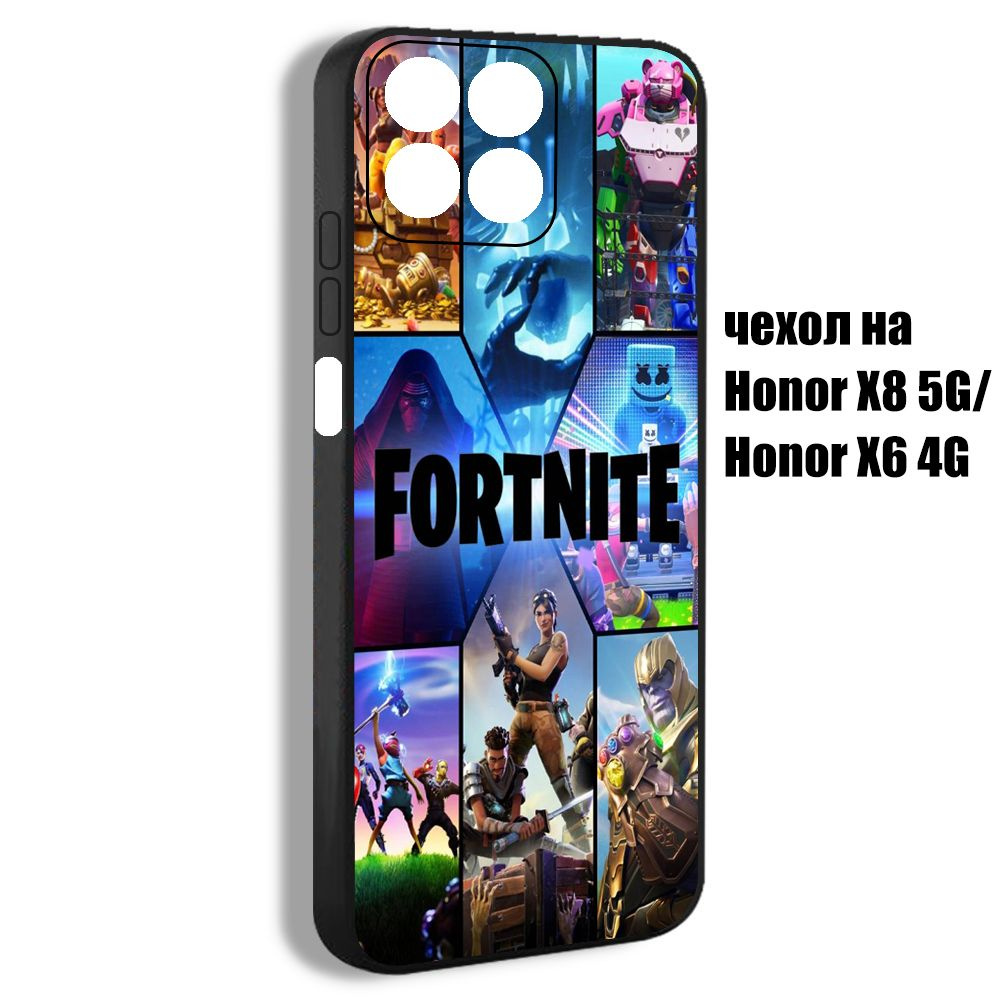 чехол на Honor X6 4G ФОРТНАЙТ персонажи красивый игра Fortnite PUEG7  #1