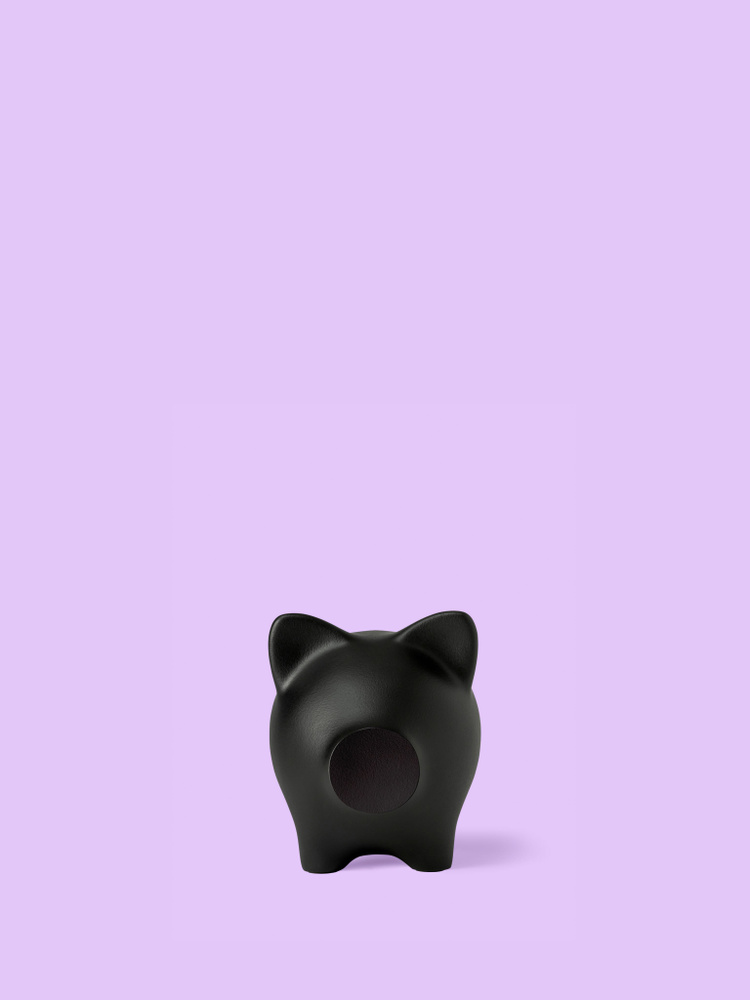 PIG BANK BY Копилка для денег "однотонная лаконичная модель с матовым покрытием", 13х12 см, 1 шт  #1