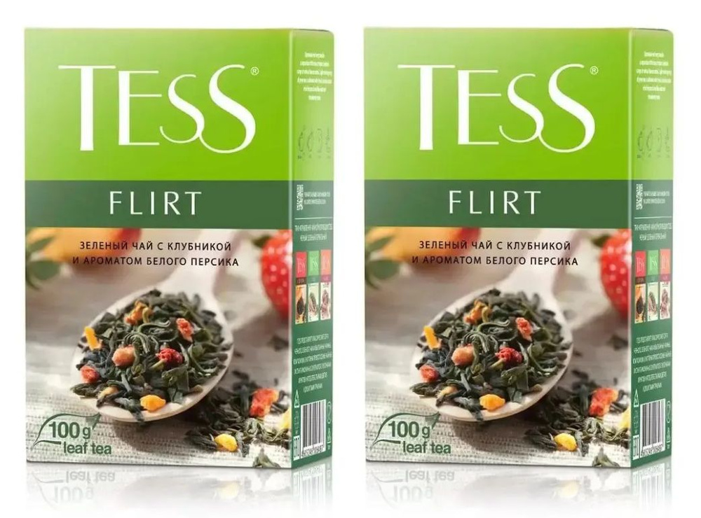 Чай зеленый листовой Tess Flirt (Тесс Флирт), 100 гр - 2 штуки #1