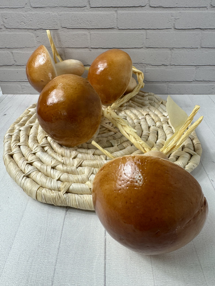 SunGrass / Овощи искусственные для декора - грибы, 4 шт на ветке  #1