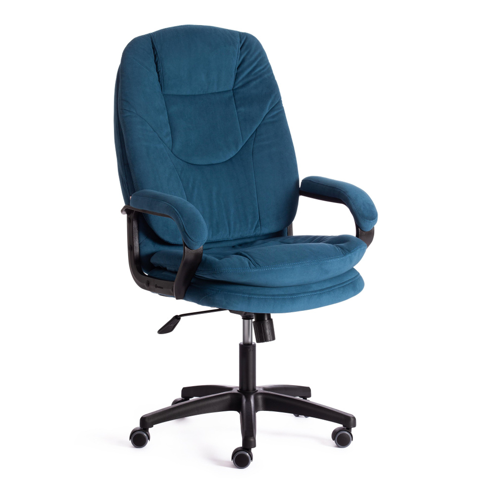 Tetchair Офисное кресло Компьютерное кресло TetChair COMFORT LT флок , синий, 32, синий, черный  #1