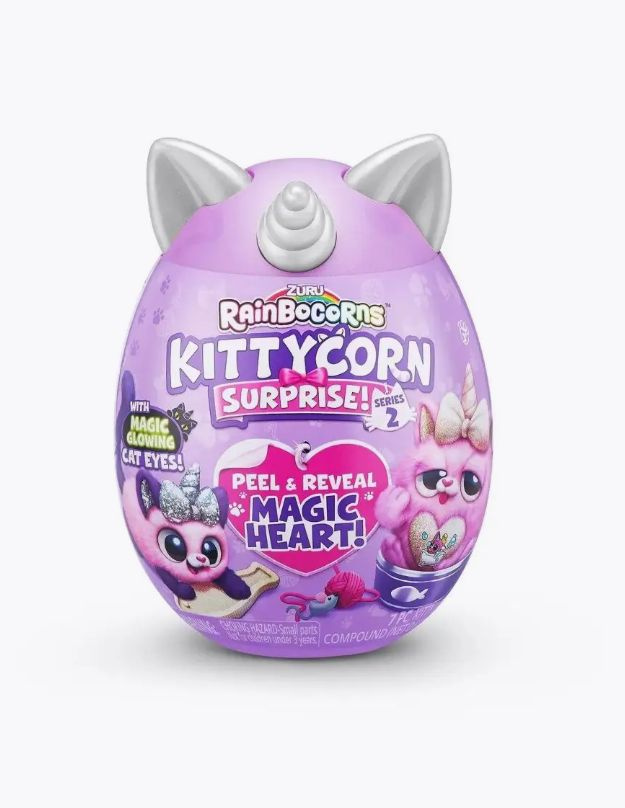 (фиолетовый) Яйцо-сюрприз с мягкой игрушкой ZURU Rainbocorns Kittycorn "Киттикорн", 9279  #1