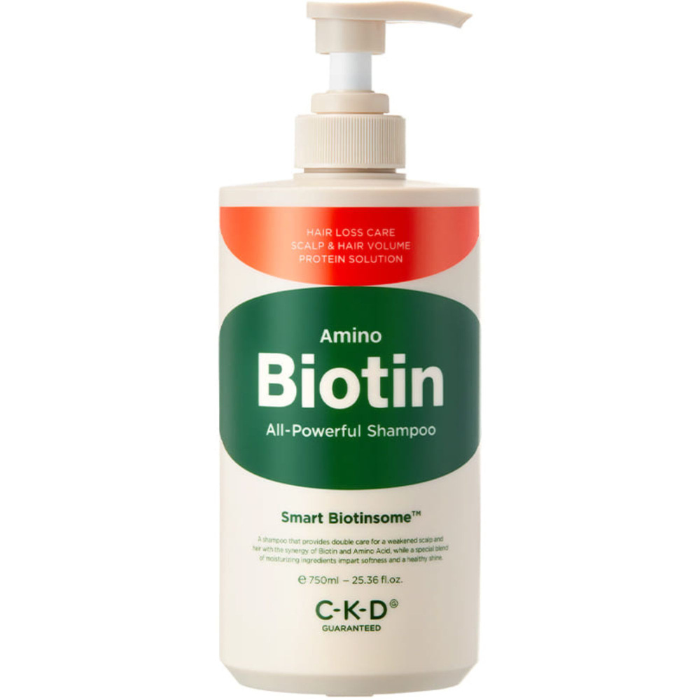 CKD Укрепляющий шампунь для волос против выпадения с биотином Amino Biotin All-Powerful Shampoo 750 мл. #1