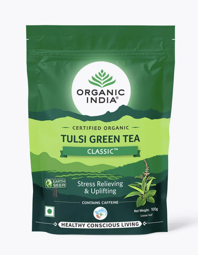 Зеленый чай Тулси Органик Индия От стресса 100 г #1