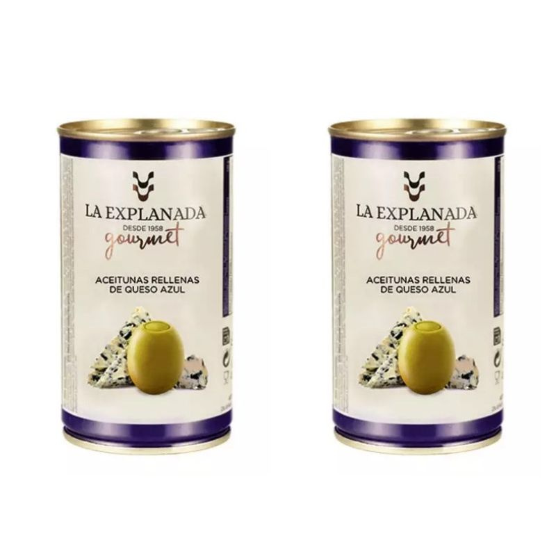 LA EXPLANADA Оливки, фаршированные сыром с голубой плесенью, Испания,, 370 мл, 2 шт  #1