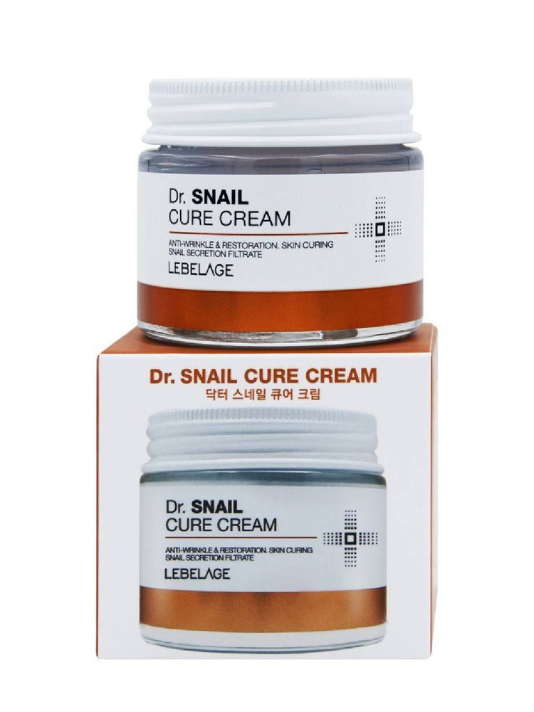 Lebelage / Крем для лица восстанавливающий с улиточным муцином LEBELAGE Dr. SNAIL CURE CREAM  #1