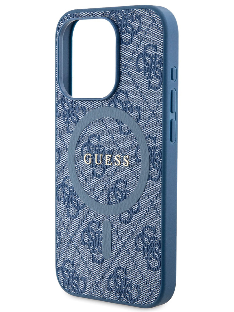 Чехол Guess PU leather MagSafe на Apple iPhone 15 Pro / для Айфон 15 Про из экокожи, с функцией Магсейф, #1