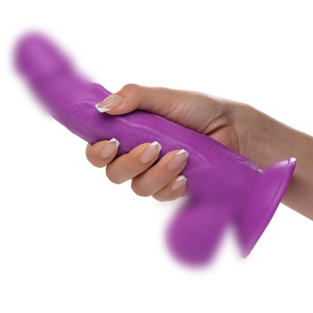 Pop Peckers 7.5" Dildo With Balls - реалистичный фаллоимитатор на присоске, 21.5х4.5 см  #1