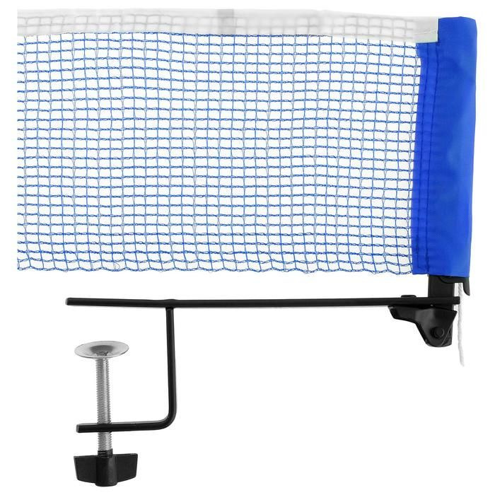 Сетка для настольного тенниса ONLITOP Swift Hit, 180х14 см, с крепежом, цвет синий  #1