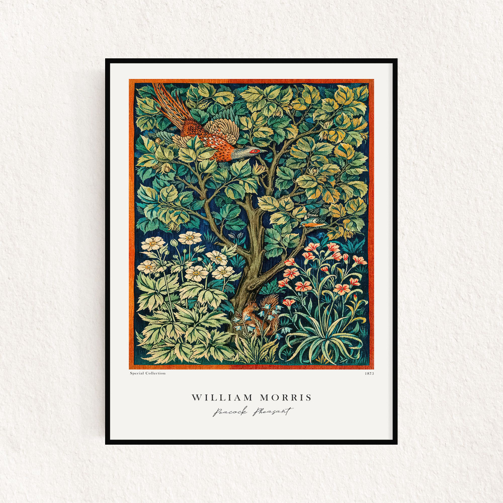 Постер "William Morris - Peacock Pheasant" 30х40см #1