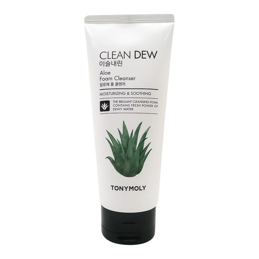 Очищающая пенка для умывания с экстрактом алоэ вера CLEAN DEW Aloe Foam Cleanser TonyMoly, 180 мл.  #1