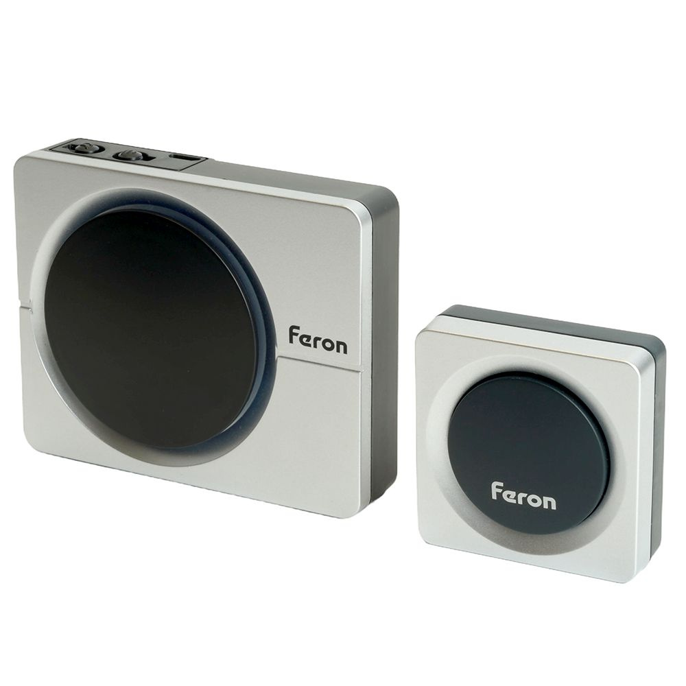 Звонок дверной беспроводной Feron E-382 электрический с питанием от батареек и от сети через USB, 38 #1