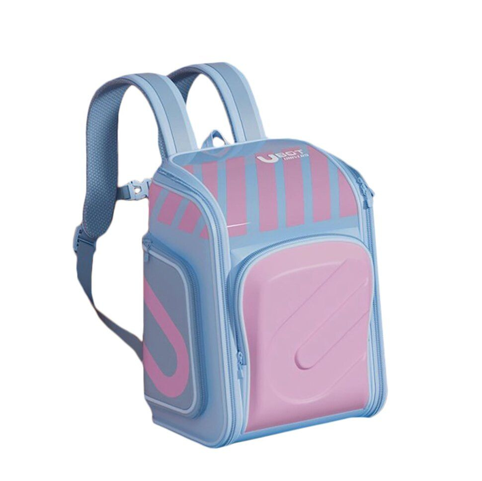 Рюкзак школьный Xiaomi UBOT Full-open Suspension Spine Protection Schoolbag 18L (голубой/розовый)  #1