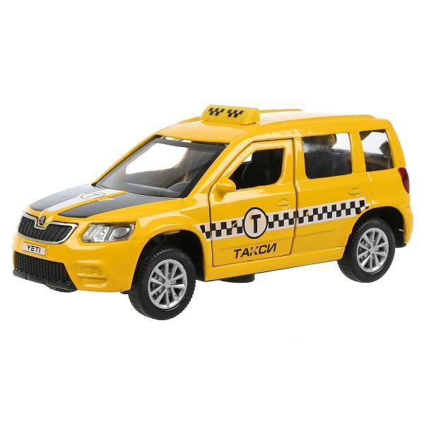 Машинка игрушка детская для мальчика детская Skoda Yeti Такси Технопарк модель автомобиля коллекционная #1