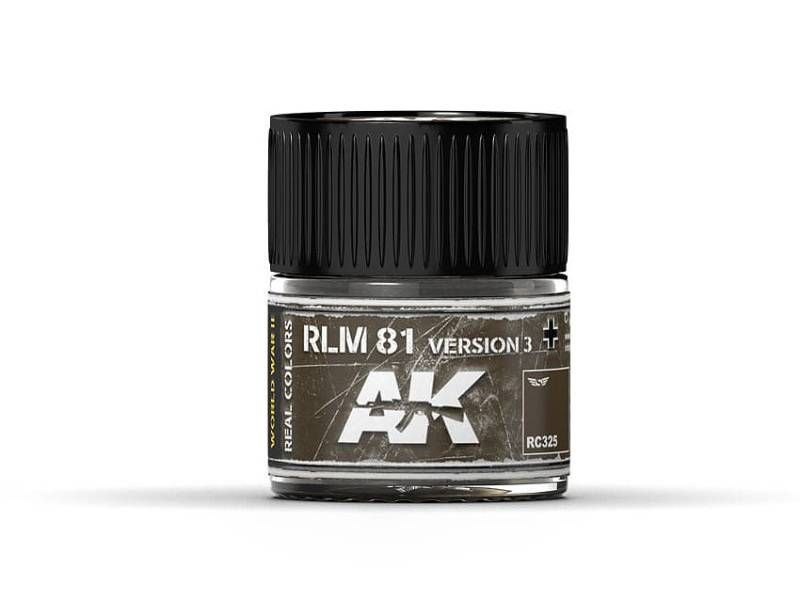 Акриловая лаковая краска AK Interactive Real Colors. RLM 81 Version 3. 10 мл #1