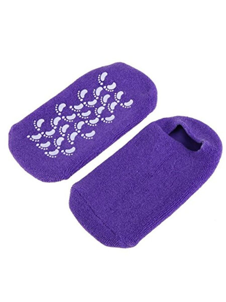 Увлажняющие гелевые SPA носочки фиолетовые #1