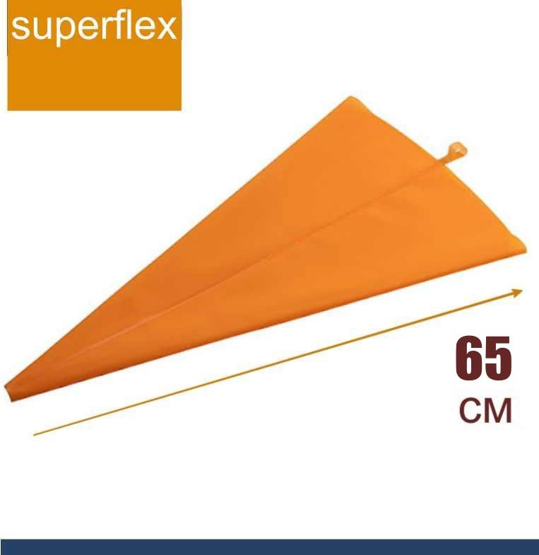 Кондитерский мешок силиконовый многоразовый 65 см superflex большой (оранжевый)  #1