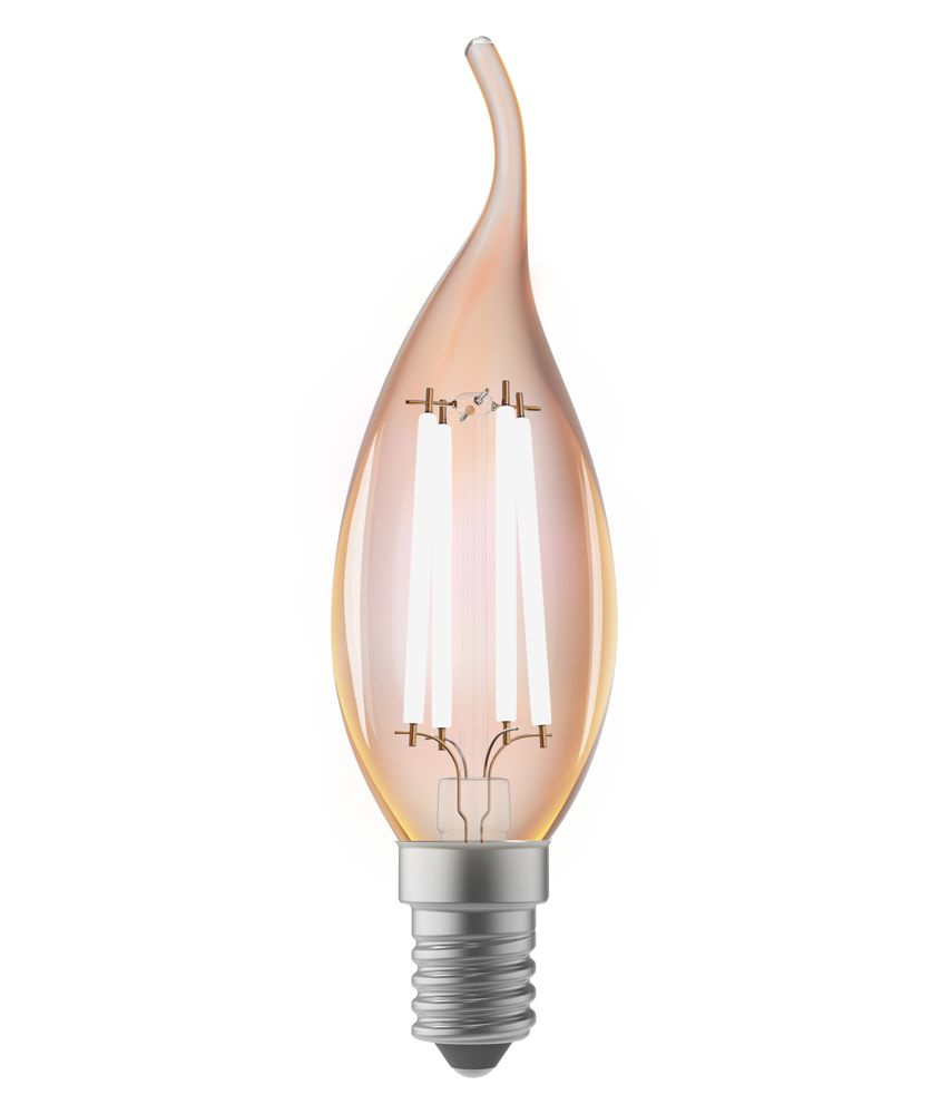 Лампочка светодиодная Lexman свеча E14 470 лм теплый белый свет4.5 Вт  #1