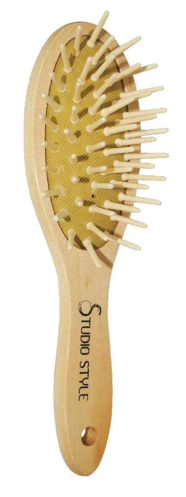 Studio Style Щётка для волос из дерева малая с деревянными зубьями  #1