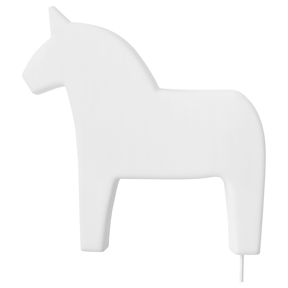HASTHAGE бра, светодиодный, Даларнская лошадка белый #1