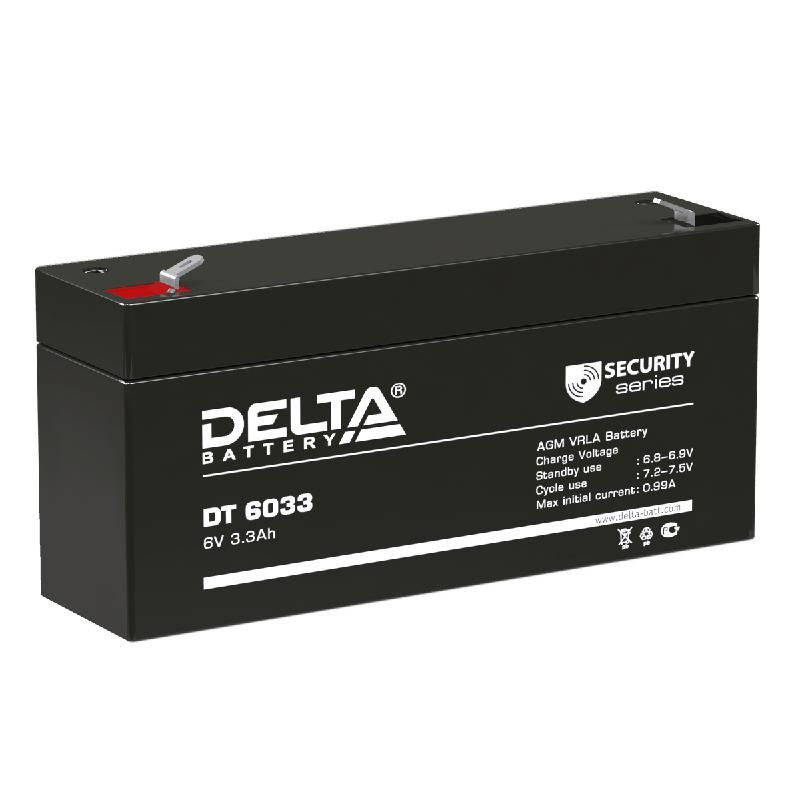 Аккумулятор ОПС 6В 3.3А.ч Delta DT 6033 (125мм) #1