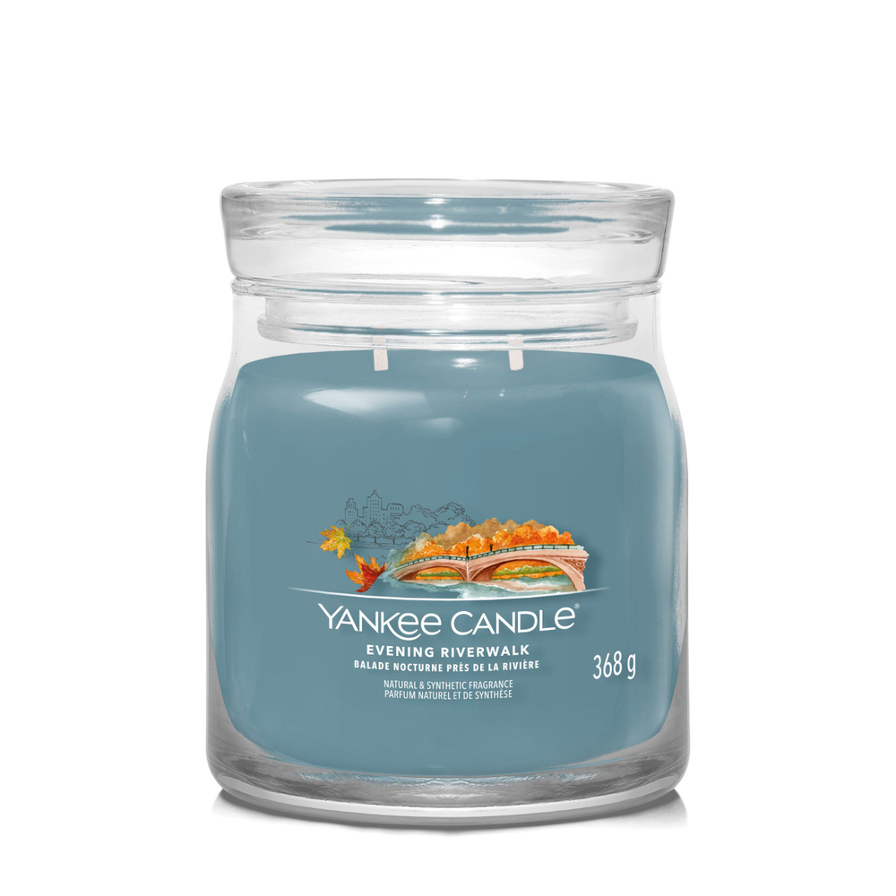 Yankee Candle Свеча ароматическая "Вечерняя прогулка по реке", 11 см х 9 см, 1 шт  #1