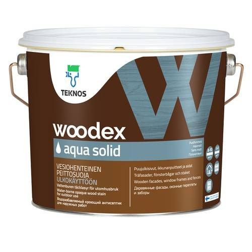 Teknos WOODEX AQUA SOLID, 2,7 л., База 1 #1