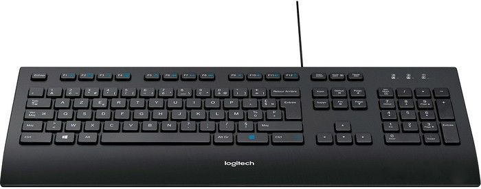 Logitech Клавиатура проводная 5099206046832, Английская раскладка, черный  #1