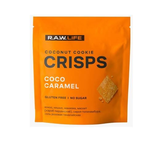 Печенье R.A.W. LIFE Crisps Кокос-Карамель 75г #1