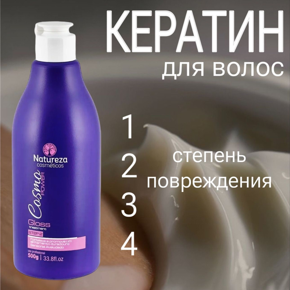 Natureza cosmeticos Кератин для волос, 500 мл #1