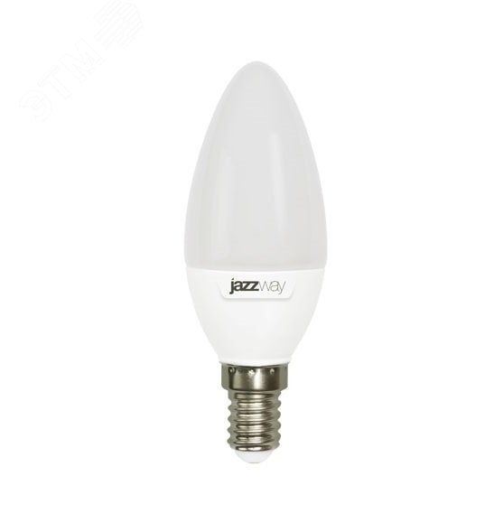 Лампа JazzWay светодиодная LED 7w E14 4000K свеча 230/50 5018884 #1