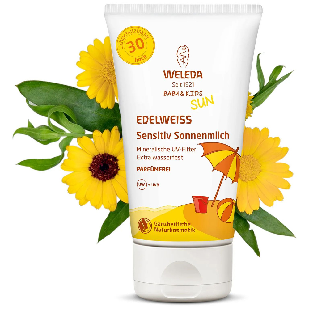 Weleda Крем солнцезащитный для младенцев и детей SPF 30, 150 мл  #1