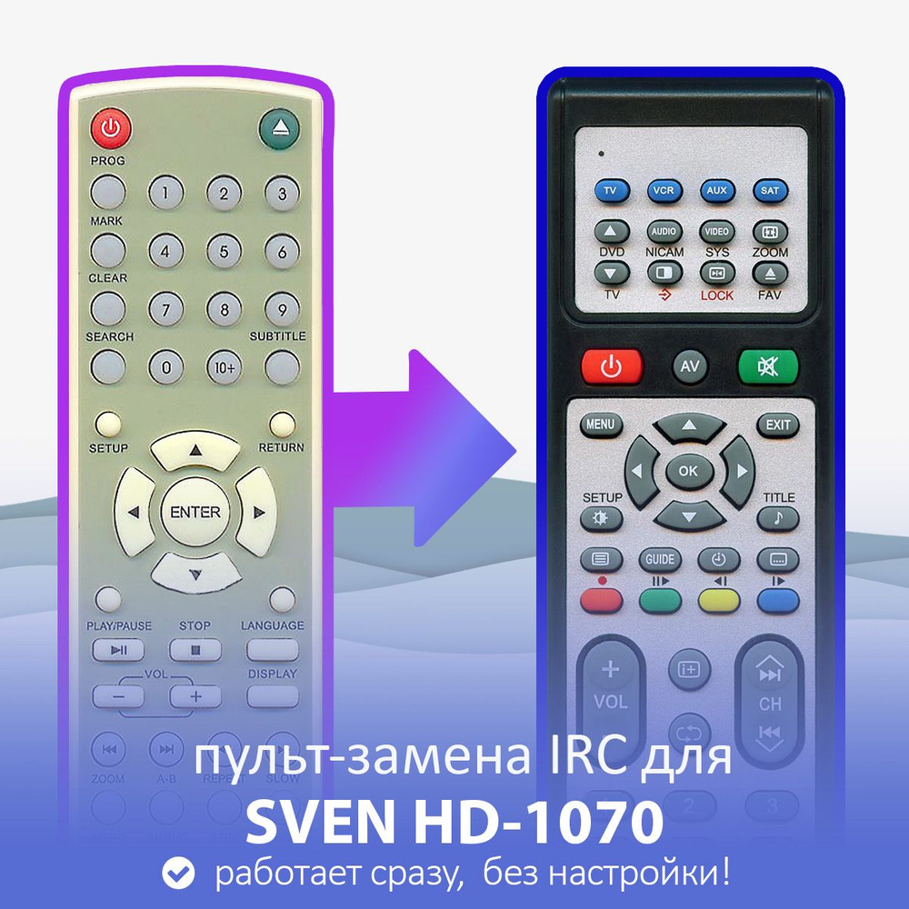 пульт-замена для SVEN HD-1070 #1