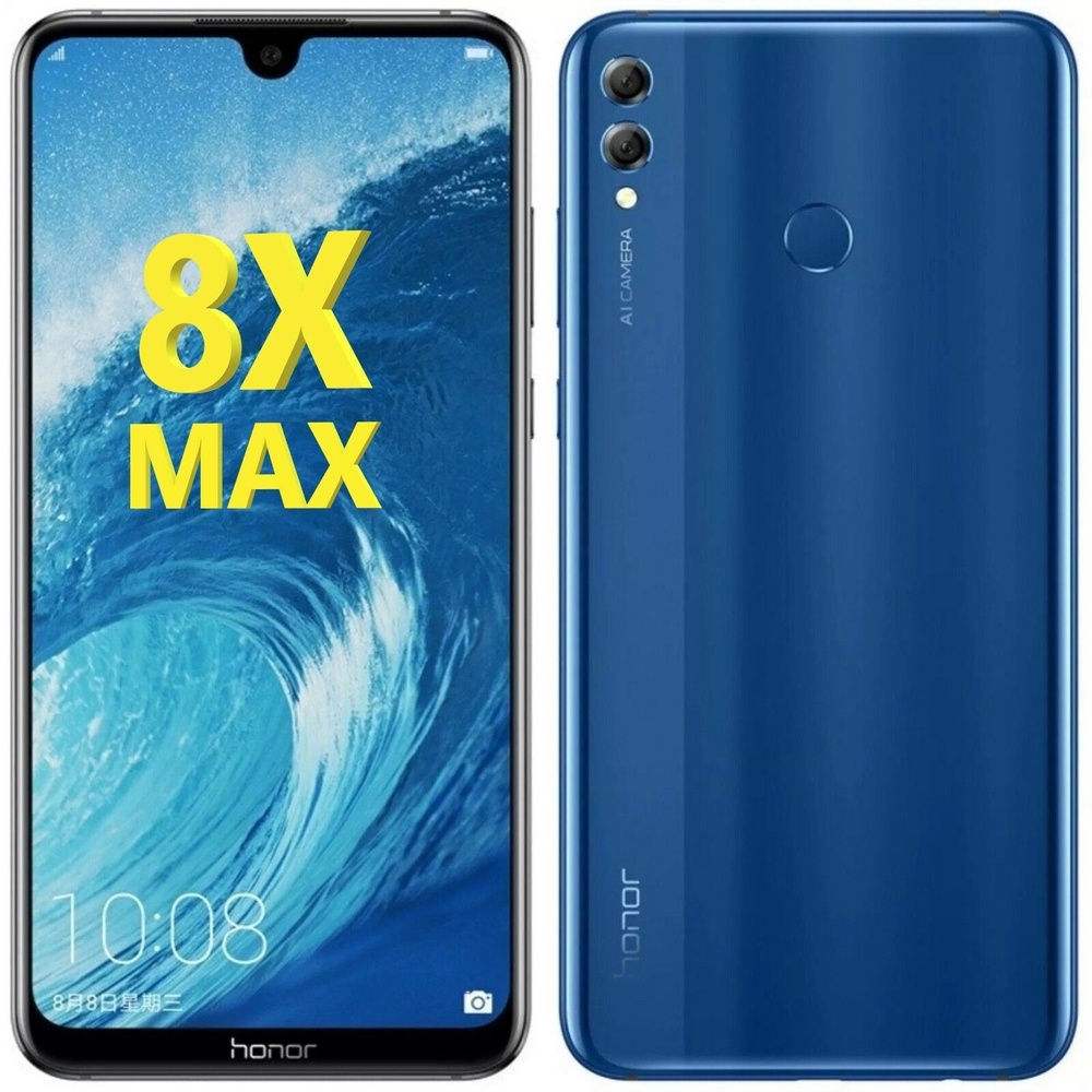 Honor Смартфон 8X Max 6/128 ГБ, синий #1