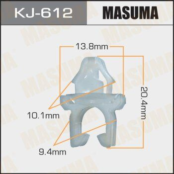 Masuma Клипса крепежная автомобильная, 50 шт. #1