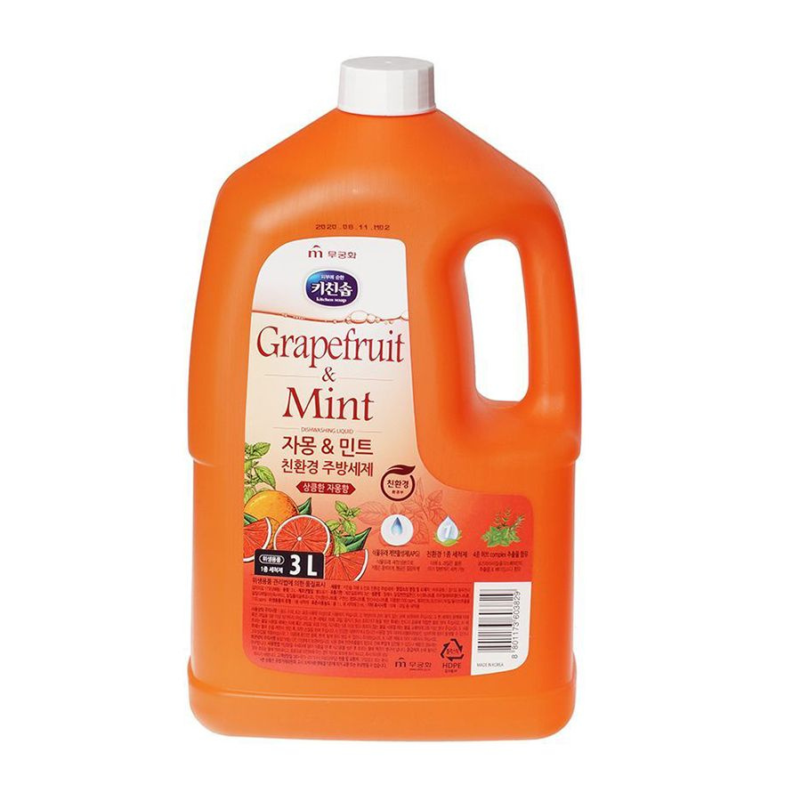 Средство для мытья посуды 3 л Mukunghwa Grapefruit & Mint Dishwashing Detergent  #1