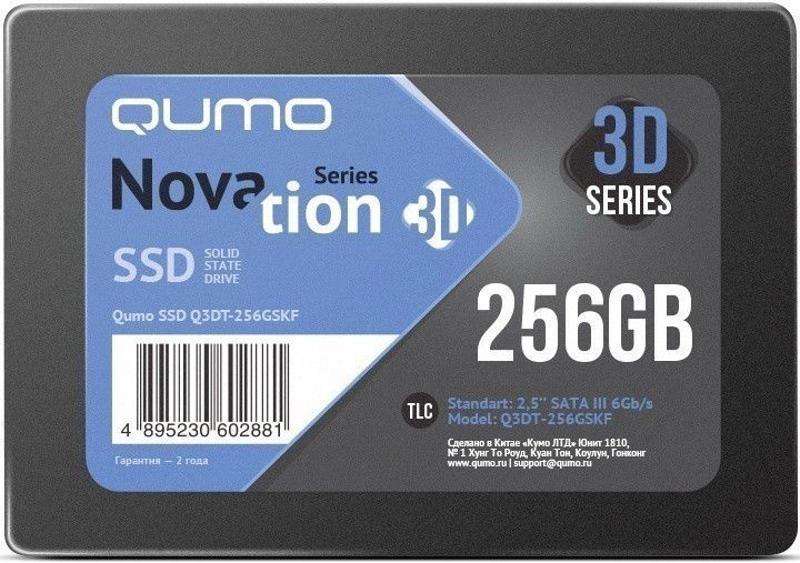 QUMO 256 ГБ Внутренний SSD-диск Q3DT-256GSKF (Q3DT-256GSKF) #1