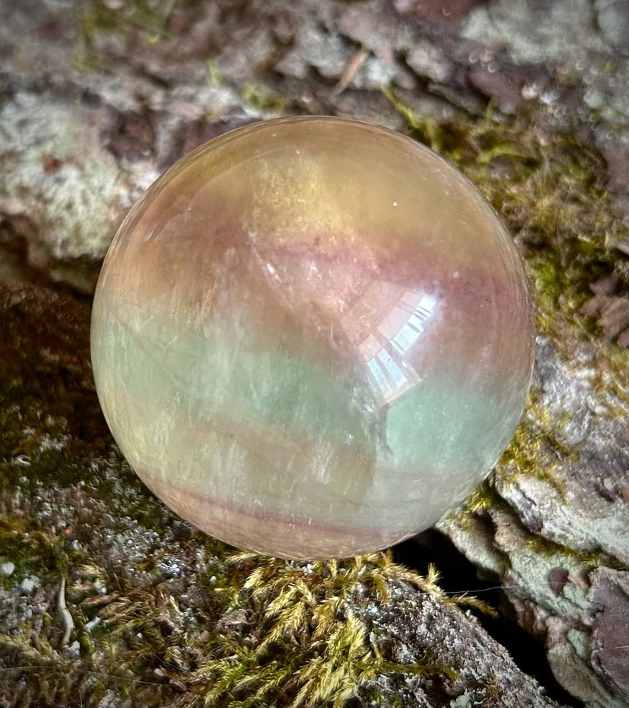Флюорит шар Китай 51 мм натуральный камень mineral #1