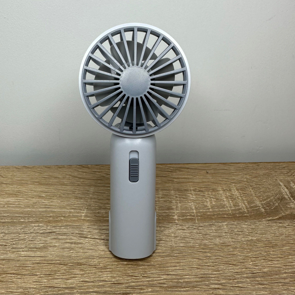 DianDi Портативный вентилятор портативный ручной MINI 2 режима, серый  #1