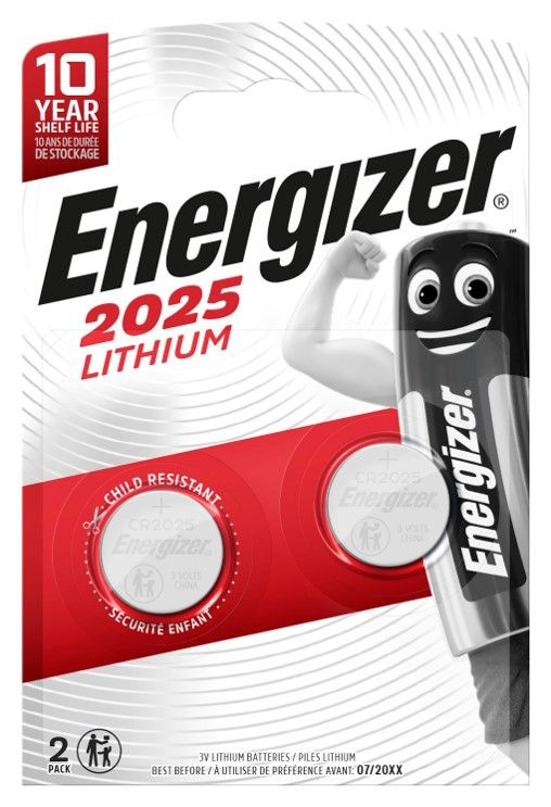 Energizer Батарейка CR2025, Литиевый тип, 2 шт #1